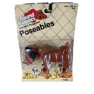 Sealed Vtg Poseable Pound Puppies 1985 Tonka Dog Figure Toy 7816
